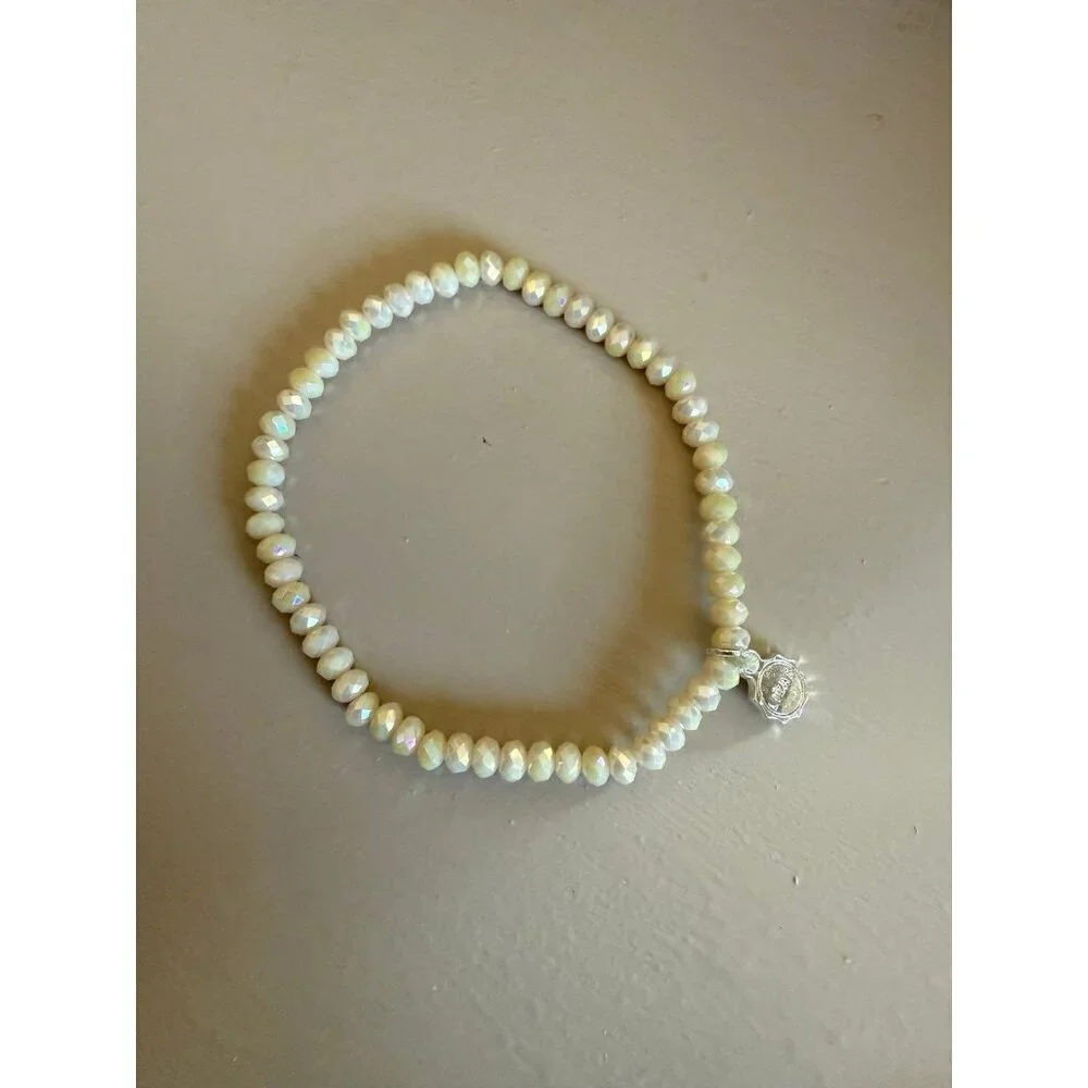 Liza’s | Cream Sparkle Beaded Bracelet